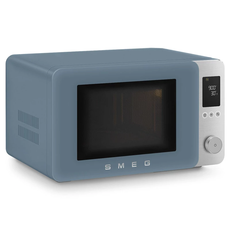Smeg MOC02SBMEU szabadonálló kombi mikrohullámú sütő Collezione 27L matt viharkék