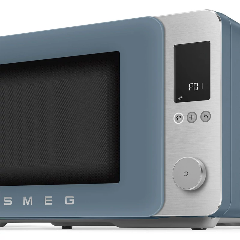 Smeg MOC02SBMEU szabadonálló kombi mikrohullámú sütő Collezione 27L matt viharkék
