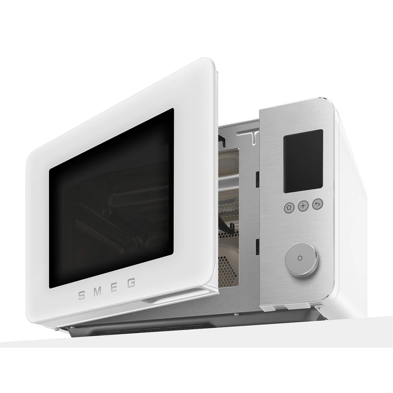 Smeg MOC02WHMEU szabadonálló kombi mikrohullámú sütő Collezione 27L matt fehér