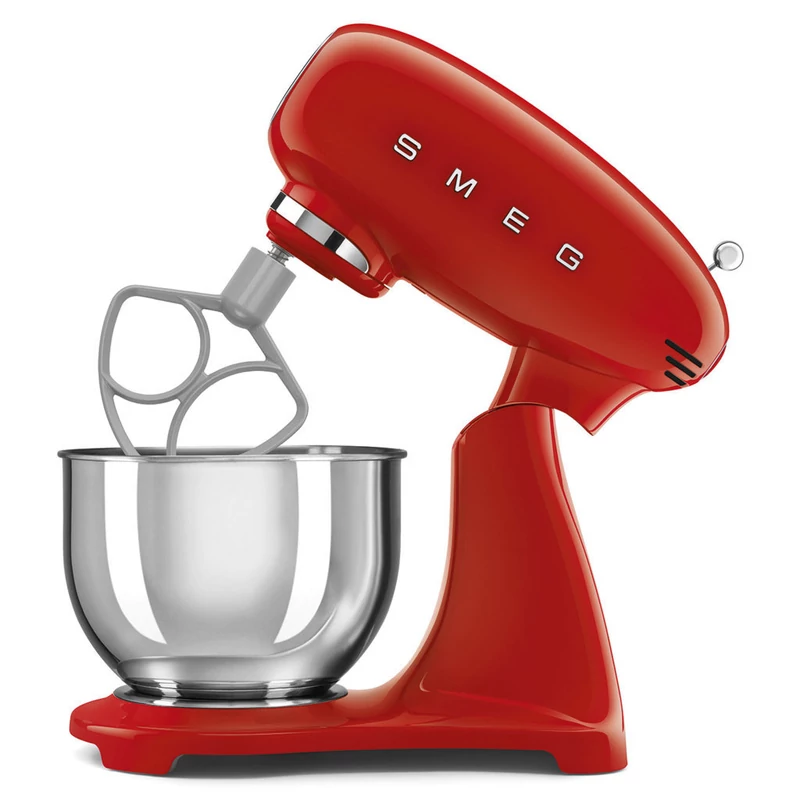 Smeg SMF05RDEU retro konyhai robotgép piros test és talp