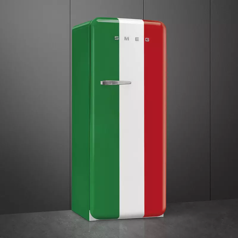 SMEG FAB28RDIT5 KOMBINÁLT HŰTŐ ÉS FAGYASZTÓ olasz zászlós retro design