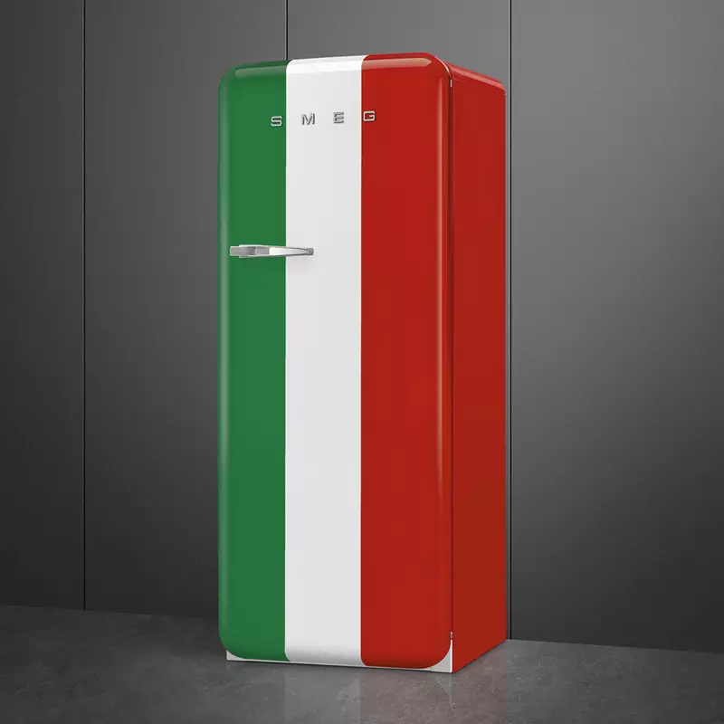 SMEG FAB28RDIT5 KOMBINÁLT HŰTŐ ÉS FAGYASZTÓ olasz zászlós retro design