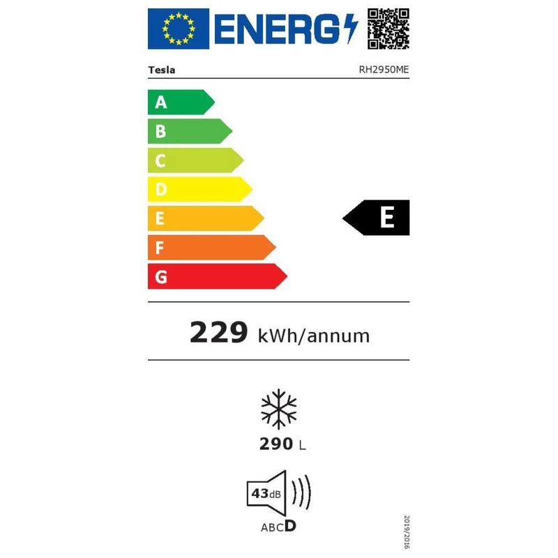 Tesla RH2950ME fagyasztóláda 290L 112x67x85cm