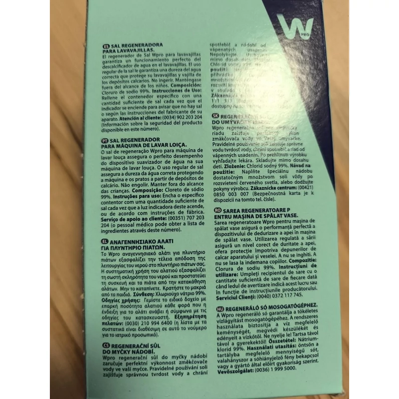 WPRO DWS202 regeneráló só mosogatógéphez 1kg