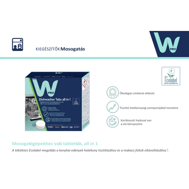 Wpro NTB100 mosogatógép tabletta 24db C00860155