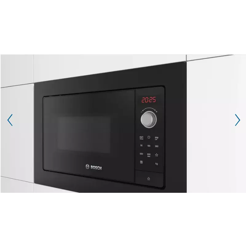 Bosch BFL623MB3 beépíthető mikrohullámú sütő fekete Serie2