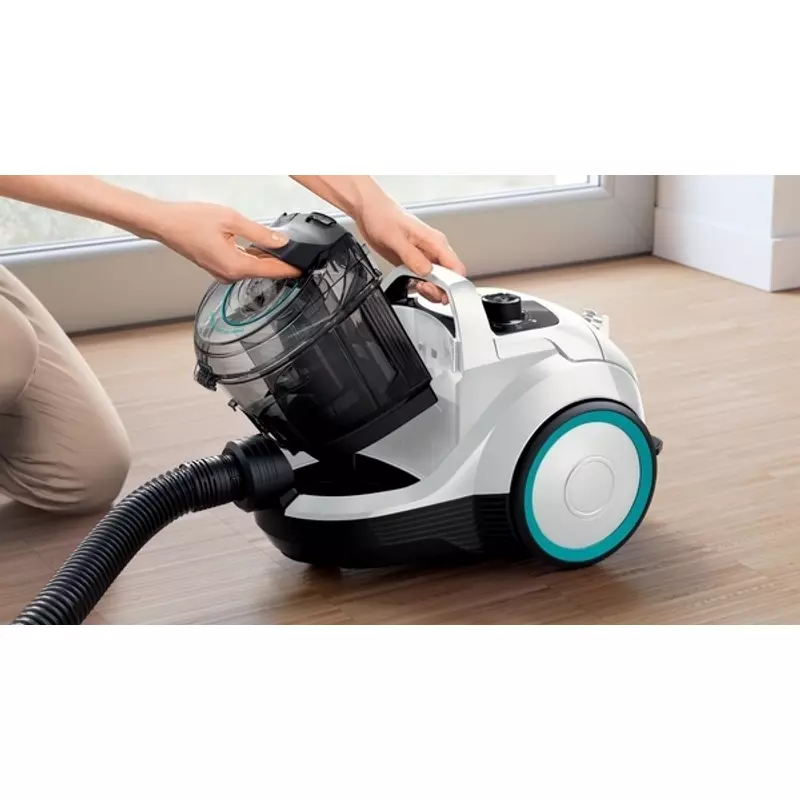 Bosch BGC21HYG1 ProHygienic porzsák nélküli porszívó fehér Serie4