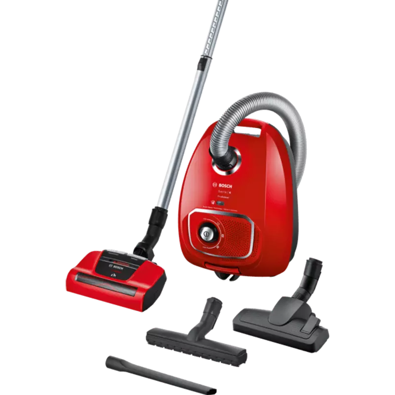 Bosch BGLS4PET2 Serie4 ProAnimal porzsákos porszívó piros