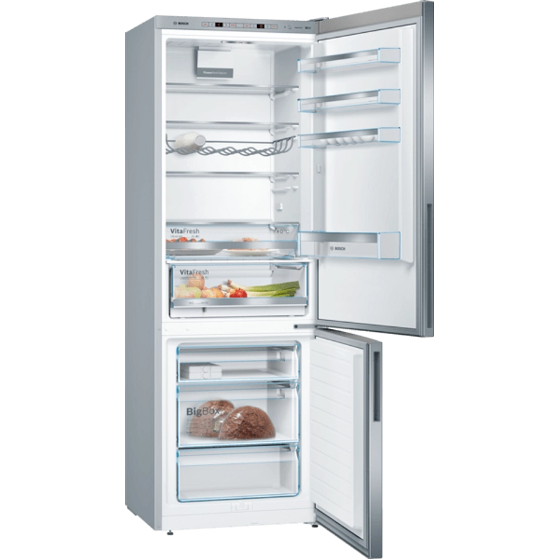 Bosch KGE49AICA alulfagyasztós hűtőszekrény nemesacél