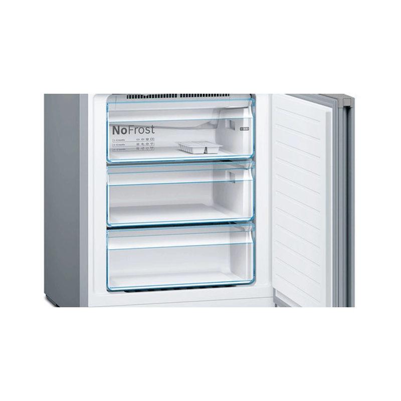 Bosch KGN49XLEA alulfagyasztós hűtőszekrény inoxlook