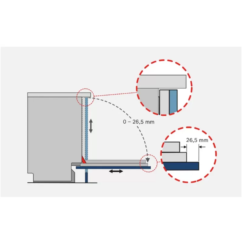 Bosch SGH4HCX48E teljesen beépíthető mosogatógép VarioHinge StatusLight Serie4