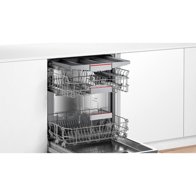 Bosch SMH4HVX31E teljesen beépíthető mosogatógép Vario Hinge zsanér Serie4