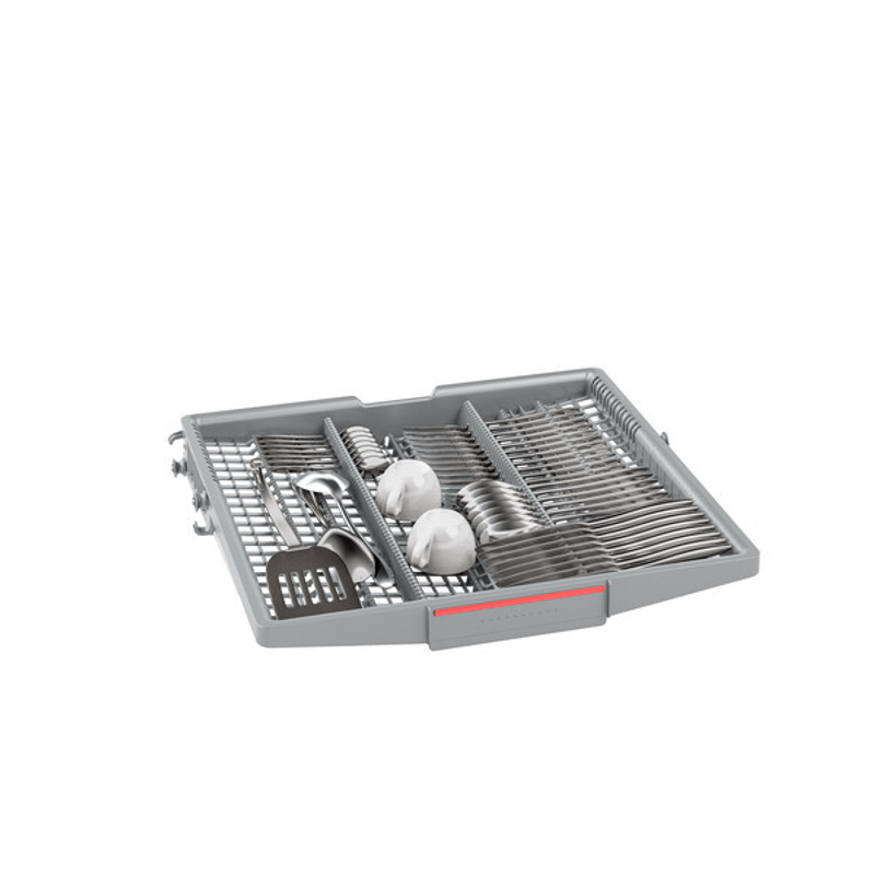 Bosch SMH4HVX00E teljesen beépíthető mosogatógép Vario Hinge zsanér VarioDrawer felső kosár Serie4