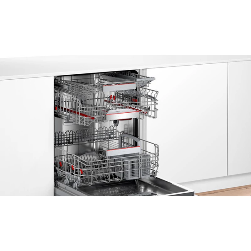 Bosch SMV6ZDX49E teljesen beépíthető mosogatógép PerfectDry Zeolith TimeLight 3. kosár Serie6