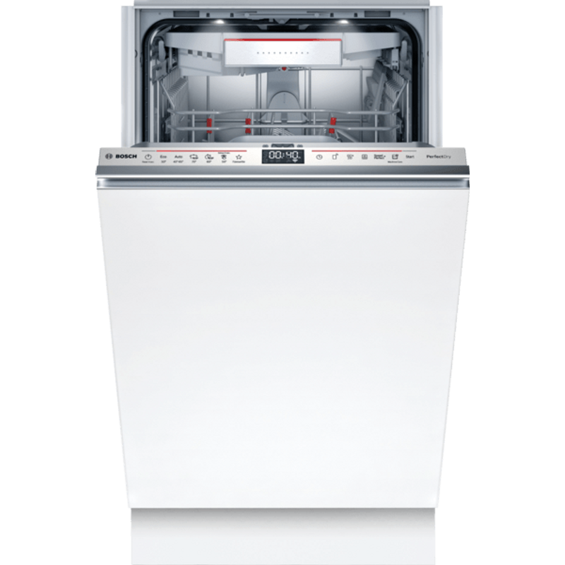 Bosch SPV6EMX05E teljesen beépíthető mosogatógép EfficientDry szárítás TimeLight 45cm Serie4