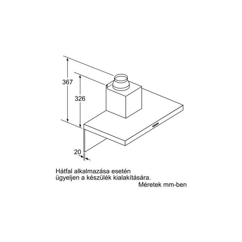 BOSCH DWB67IM50 Falra szerelhető páraelszívó