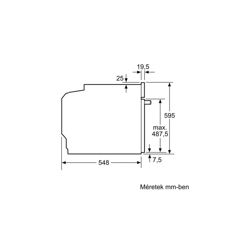 BOSCH HBA534ES0 Beépíthető sütő Nemesacél