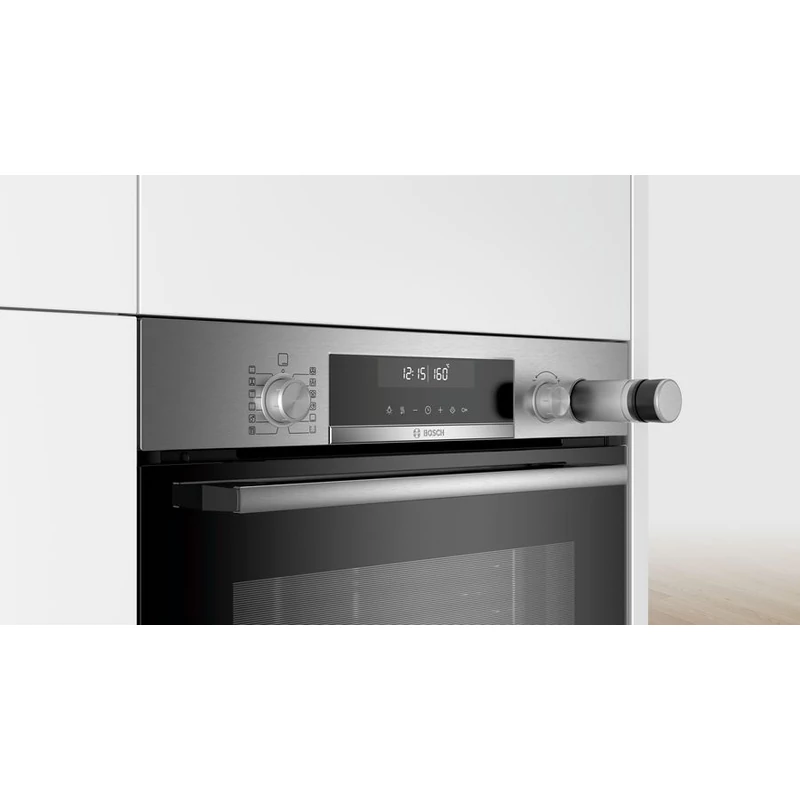Bosch HRA5380S1 gőzfunkciós beépíthető sütő nemesacél EcoClean hátfal Serie6