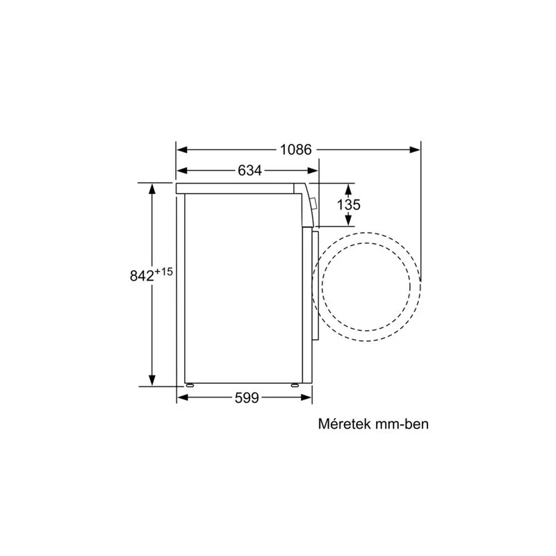Bosch WTX87EH0EU hőszivattyús kondenzációs szárítógép