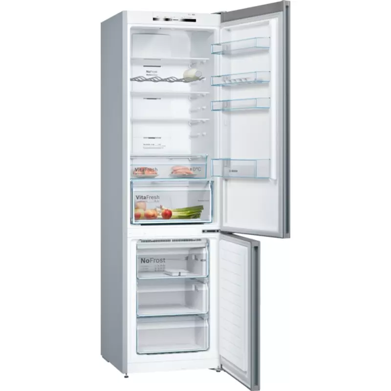 Bosch KGN39VLEB alulfagyasztós hűtő inox-look 203x60x67cm Serie4