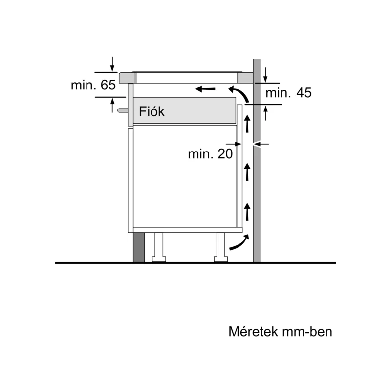 Bosch PUE63RBB5E beépíthető indukciós lap 4,6kW Serie4