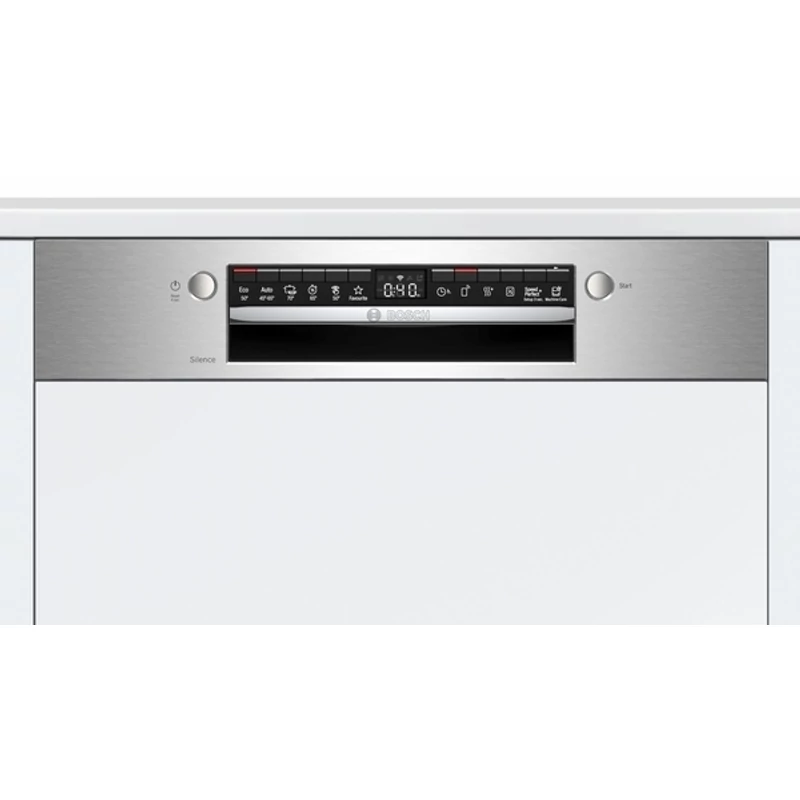 Bosch SMI4HVS33E beépíthető mosogatógép nemesacél Serie4
