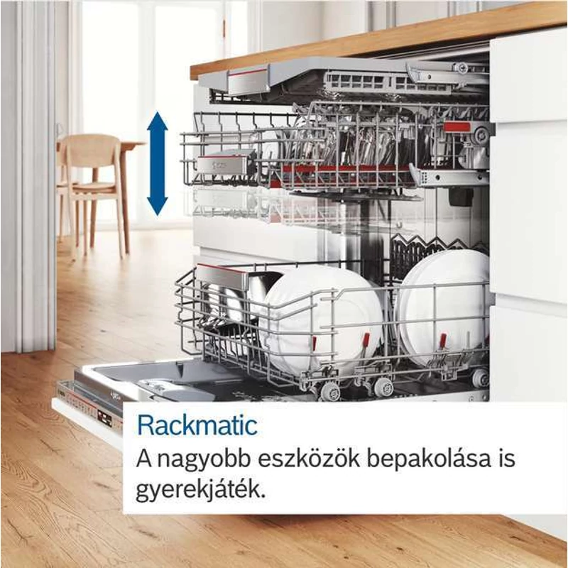 Bosch SMV6ZCX19E teljesen beépíthető mosogatógép PerfectDry Zeolith TimeLight Serie6