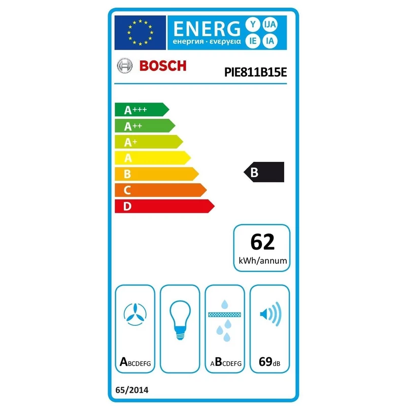 Bosch PIE811B15E indukciós főzőlap páraelszívóval Serie4