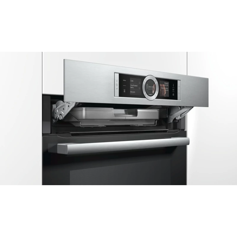 Bosch HSG636ES1 beépíthető gőzsütő nemesacél 3TFT EcoClean hátfal Serie8