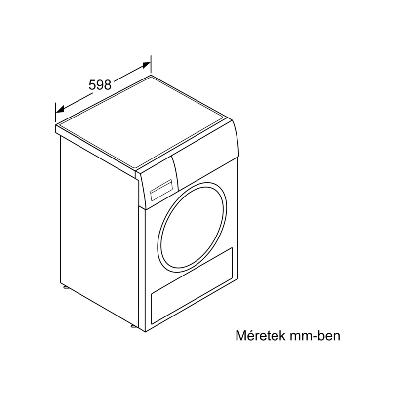 Bosch WQG243DNBY hőszivattyús szárítógép 9kg fekete ajtó Serie6