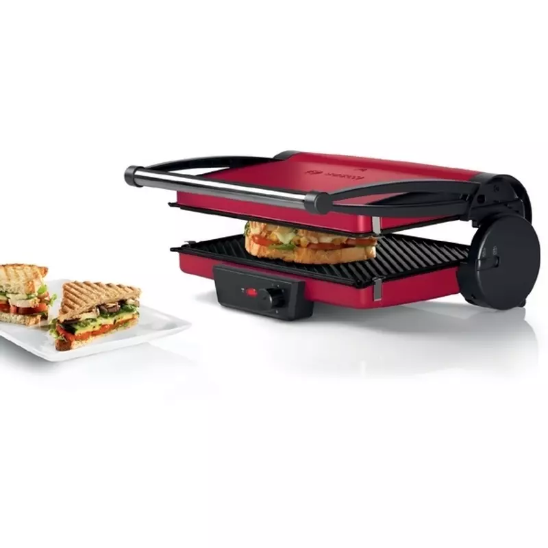 Bosch TCG4104 kontaktgrill 2000W piros/antracit