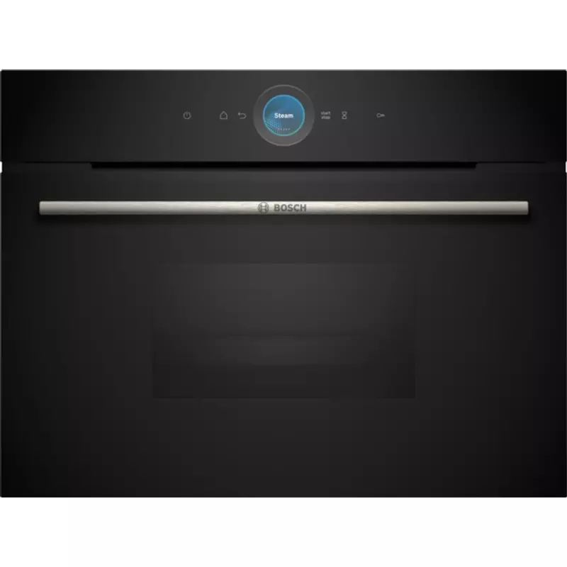 Bosch CDG714XB1 beépíthető kompakt gőzpároló TFT Touch Display Home Connect fekete 45cm Serie8