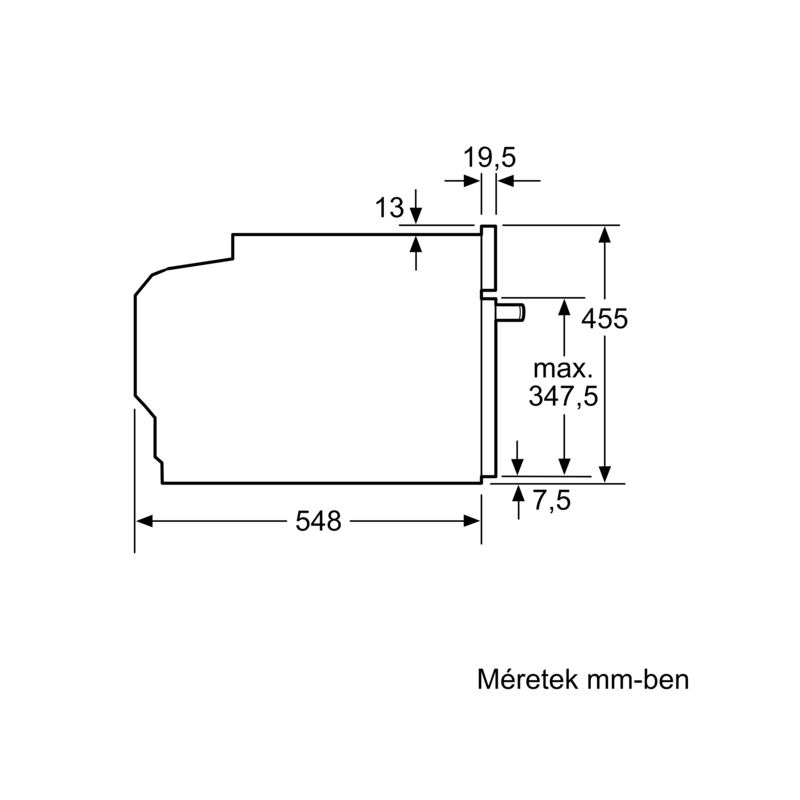 Bosch CMG7761B1 kompakt sütő mikrohullámmal TFT TouchDisplay  pirolítikus tisztítás fekete Serie8
