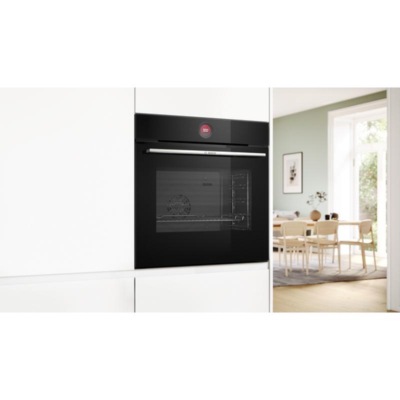 Bosch HBG7741B1 beépíthető sütő TFT-TouchDisplay AirFry Home Connect pirolítikus tiszítás fekete Serie8