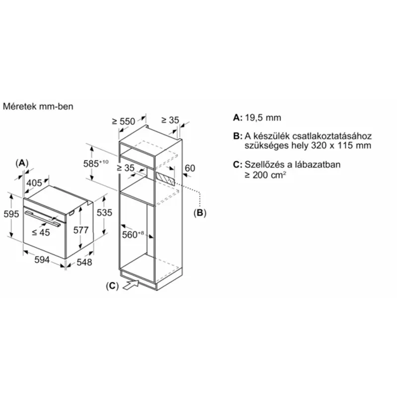 Bosch HMG7764B1 sütő mikrohullámmal TFT TouchDisplay  pirolítikus fekete Serie8