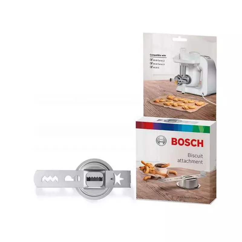 Bosch MUZ45SV2 aprósütemény-kinyomó előtét MUM4 MUM5 és MUM Serie2 robotgépek húsdarálójához
