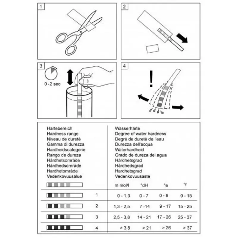 Bosch 00056317 tesztcsík vízkeménység mérésére