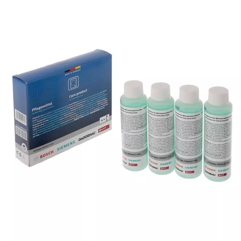 Bosch 00312111 tisztítószer hőcserélős és öntisztítós szárítógépekhez 4x25ml