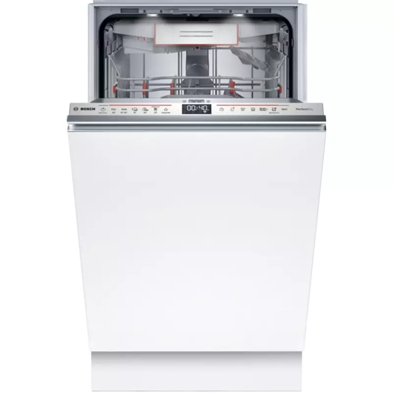 Bosch SPV6YMX08E teljesen beépíthető mosogatógép PerfectDry Zeolith szárítás TimeLight 45cm Serie6