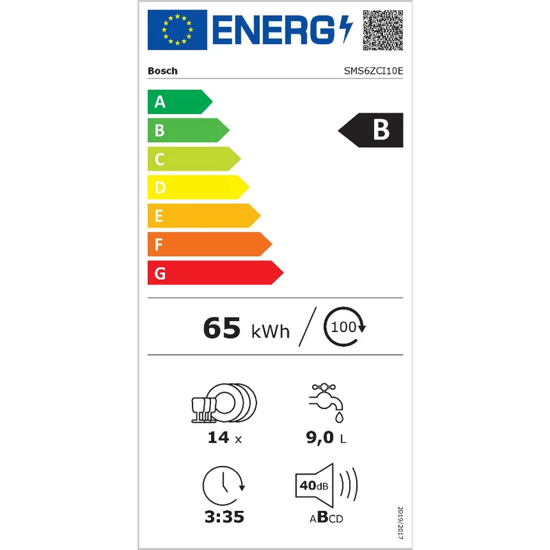 Bosch SMS6ZCI10E szabadonálló mosogatógép Zeolith+EfficientDry szárítás inox 60cm Serie6