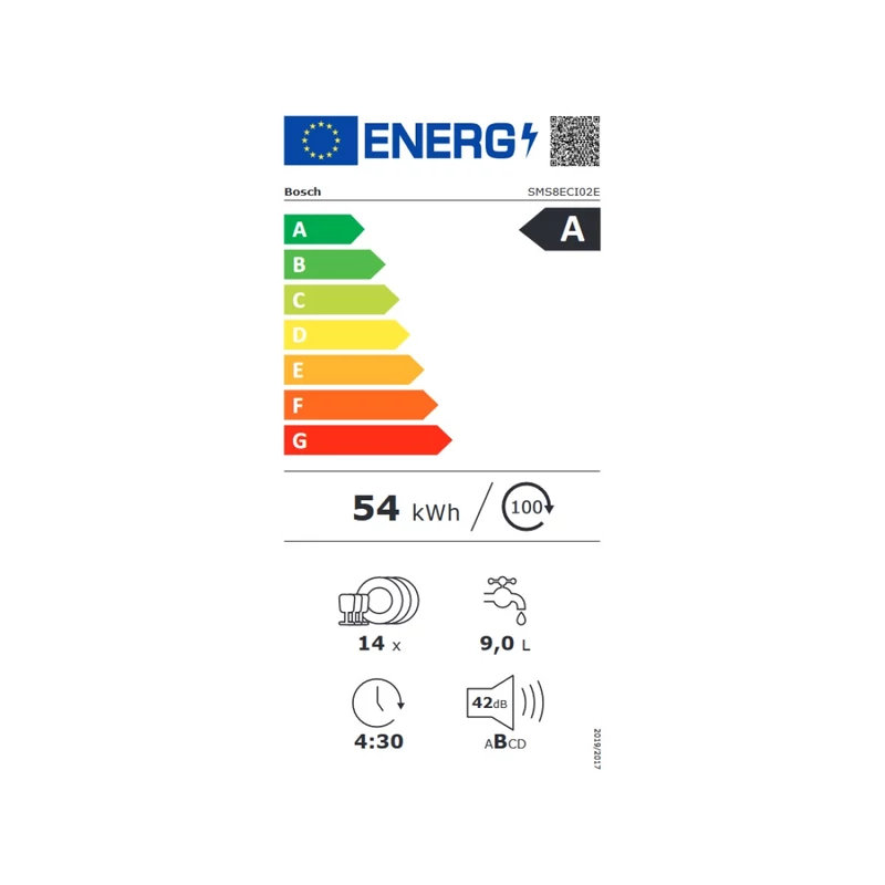 Bosch SMS8ECI02E szabadonálló mosogatógép nemesacél 60cm Serie8