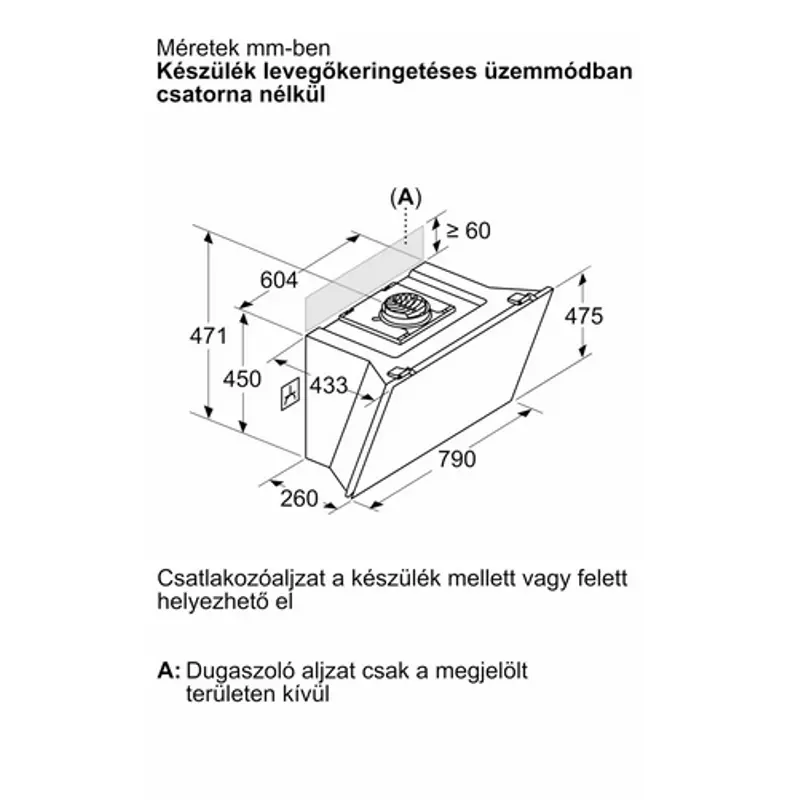 Bosch DWK81AN60 fali páraelszívó Home Connect 80cm Serie6