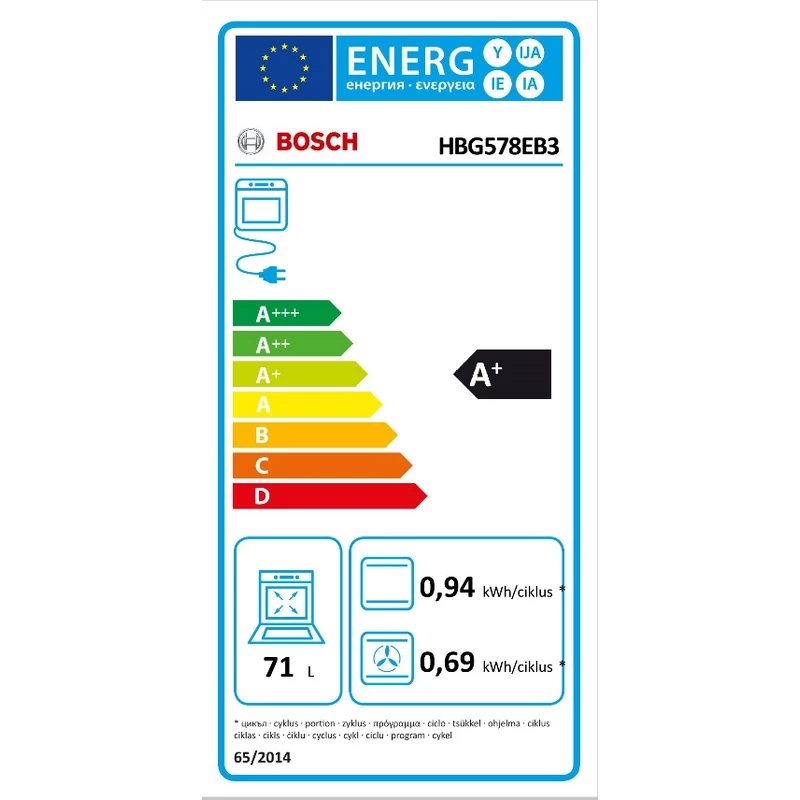 Bosch HBG578EB3 beépíthető sütő AutoPilot30 AirFry pirolitikus fekete Serie6