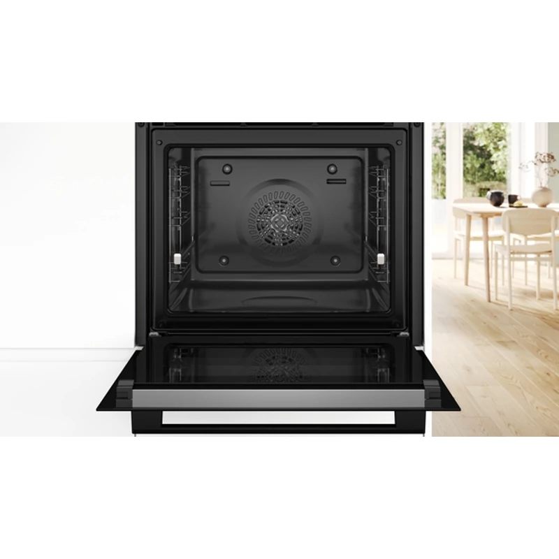 Bosch HBA372EB4 beépíthető sütő pirolítikus AutoPilot10 Air Fry funkció fekete Serie4