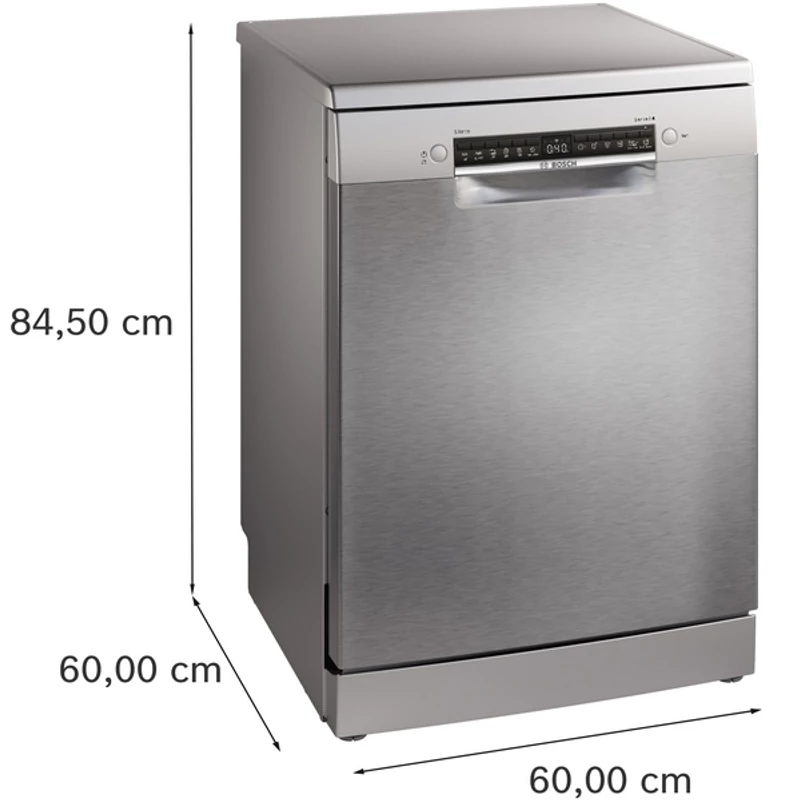Bosch SMS4HVI14E szabadonálló mosogatógép inox 60cm Serie4