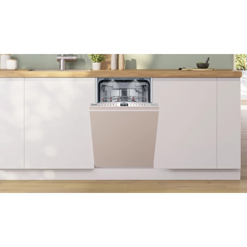 Bosch SPV6ZMX17E teljesen beépíthető mosogatógép PerfectDry Zeolith szárítás TimeLight 45cm Serie6