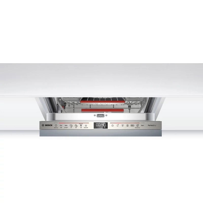 Bosch SPV6ZMX17E teljesen beépíthető mosogatógép PerfectDry Zeolith szárítás TimeLight 45cm Serie6