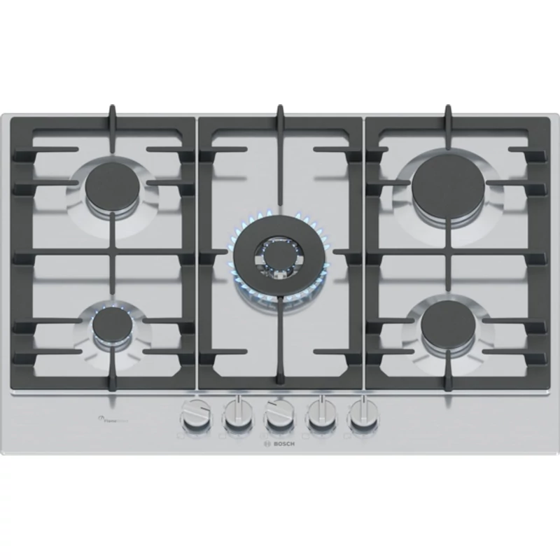 Bosch PCQ7A5I90 beépíthető gázfőzőlap nemesacél 75cm Serie6