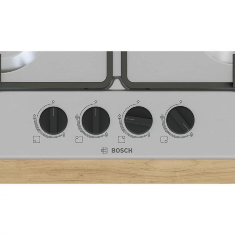Bosch PGP6B5K60 beépíthető gázfőzőlap nemesacél 60cm Serie4