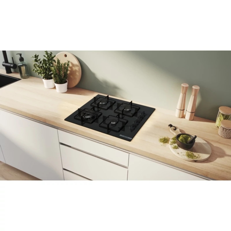 Bosch POH6B6K30 beépíthető gázfőzőlap üveglapon Serie2